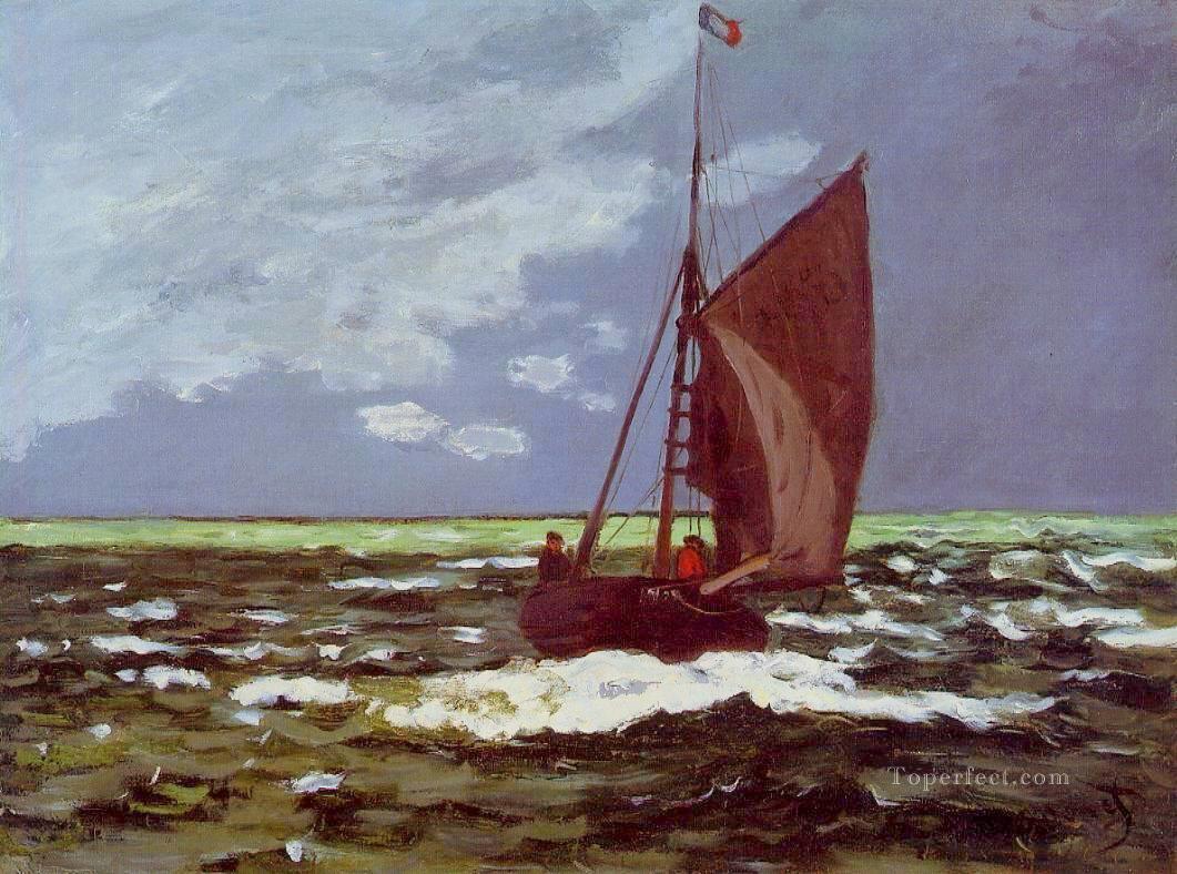 嵐の海景 クロード・モネ油絵